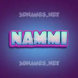 nammi in Phat Purple style - 3D name wallpaper