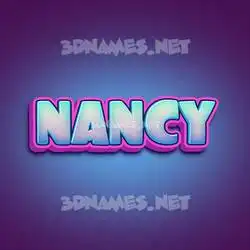 nancy in Phat Purple style - 3D name wallpaper