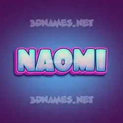 naomi in Phat Purple style - 3D name wallpaper