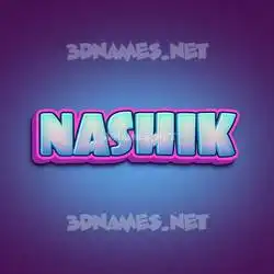 nashik in Phat Purple style - 3D name wallpaper