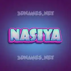nasiya in Phat Purple style - 3D name wallpaper