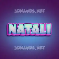 natali in Phat Purple style - 3D name wallpaper