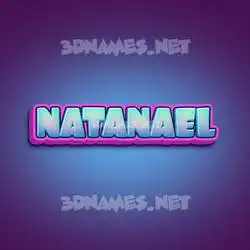 natanael in Phat Purple style - 3D name wallpaper