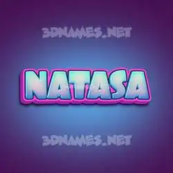 natasa in Phat Purple style - 3D name wallpaper