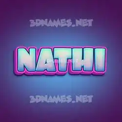 nathi in Phat Purple style - 3D name wallpaper