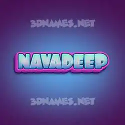 navadeep in Phat Purple style - 3D name wallpaper