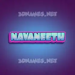 navaneeth in Phat Purple style - 3D name wallpaper