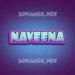 naveena in Phat Purple style - 3D name wallpaper