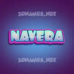 navera in Phat Purple style - 3D name wallpaper