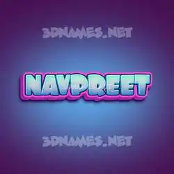 navpreet in Phat Purple style - 3D name wallpaper