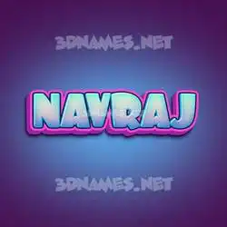 navraj in Phat Purple style - 3D name wallpaper