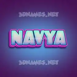 navya in Phat Purple style - 3D name wallpaper