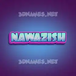nawazish in Phat Purple style - 3D name wallpaper