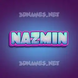 nazmin in Phat Purple style - 3D name wallpaper