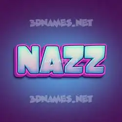 nazz in Phat Purple style - 3D name wallpaper