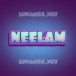 neelam in Phat Purple style - 3D name wallpaper