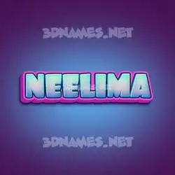 neelima in Phat Purple style - 3D name wallpaper