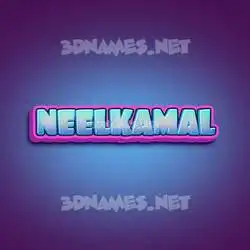 neelkamal in Phat Purple style - 3D name wallpaper