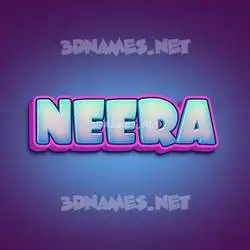 neera in Phat Purple style - 3D name wallpaper