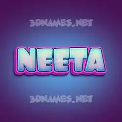 neeta in Phat Purple style - 3D name wallpaper