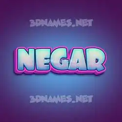 negar in Phat Purple style - 3D name wallpaper