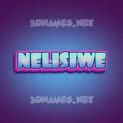 nelisiwe in Phat Purple style - 3D name wallpaper