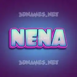nena in Phat Purple style - 3D name wallpaper