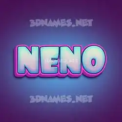 neno in Phat Purple style - 3D name wallpaper