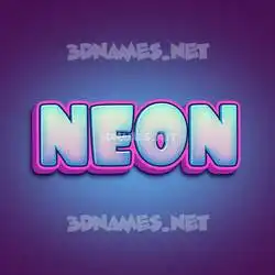 neon in Phat Purple style - 3D name wallpaper