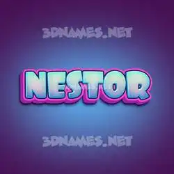 nestor in Phat Purple style - 3D name wallpaper