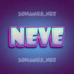 neve in Phat Purple style - 3D name wallpaper