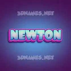 newton in Phat Purple style - 3D name wallpaper
