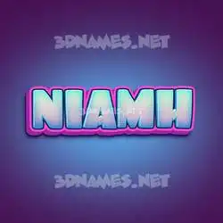 niamh in Phat Purple style - 3D name wallpaper