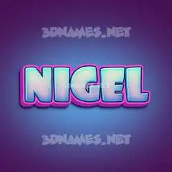 nigel in Phat Purple style - 3D name wallpaper