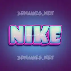 nike in Phat Purple style - 3D name wallpaper