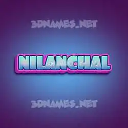 nilanchal in Phat Purple style - 3D name wallpaper