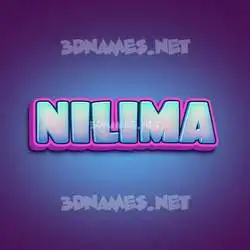 nilima in Phat Purple style - 3D name wallpaper