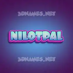 nilotpal in Phat Purple style - 3D name wallpaper