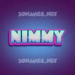 nimmy in Phat Purple style - 3D name wallpaper