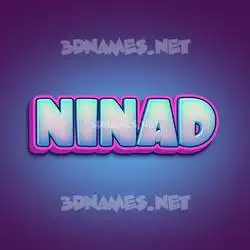 ninad in Phat Purple style - 3D name wallpaper