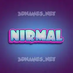 nirmal in Phat Purple style - 3D name wallpaper
