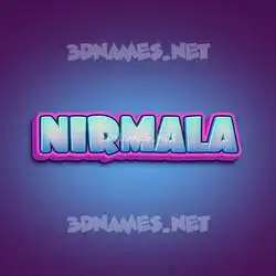 nirmala in Phat Purple style - 3D name wallpaper