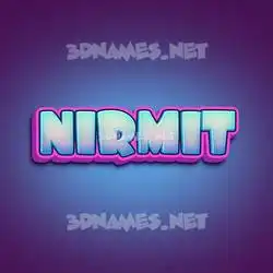 nirmit in Phat Purple style - 3D name wallpaper