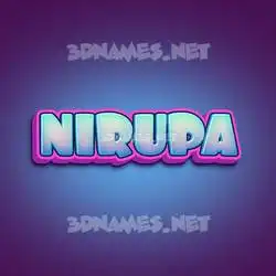 nirupa in Phat Purple style - 3D name wallpaper