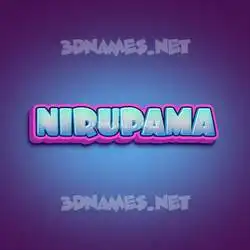 nirupama in Phat Purple style - 3D name wallpaper