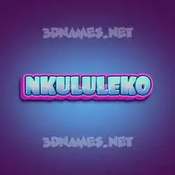 nkululeko in Phat Purple style - 3D name wallpaper