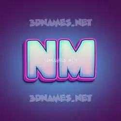 nm in Phat Purple style - 3D name wallpaper