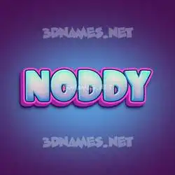 noddy in Phat Purple style - 3D name wallpaper