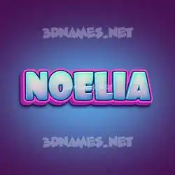 noelia in Phat Purple style - 3D name wallpaper