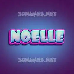 noelle in Phat Purple style - 3D name wallpaper